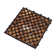 Zig Zag Square 11.8" x 11.8" Teak Wood Interlocking Deck Tile