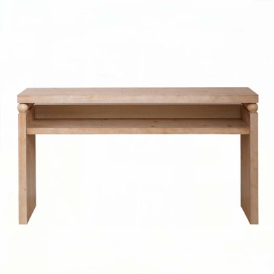 59"Console table,Entry table with open shelf,Farmhouse console table