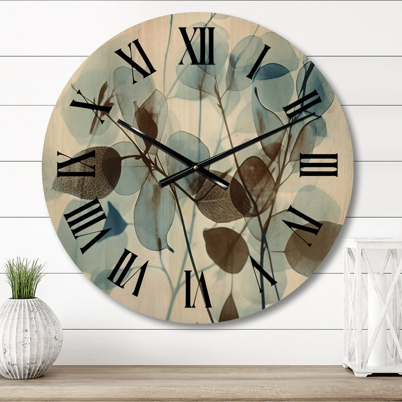 Horloge botanique en bois, Moyenne