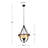 4 - Light Black/Bronze Lantern Pendant