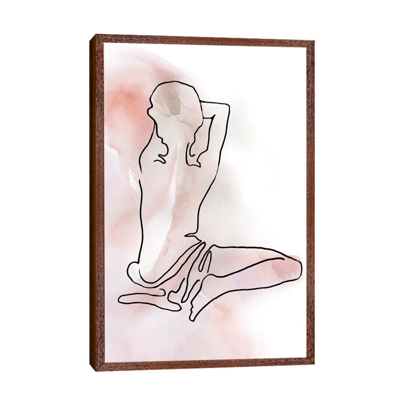 Figure Sketch I by Carol Robinson - Drawing Print on Canvas, Classic Brown Wood Framed, 66.04 cm H x 45.72 cm W