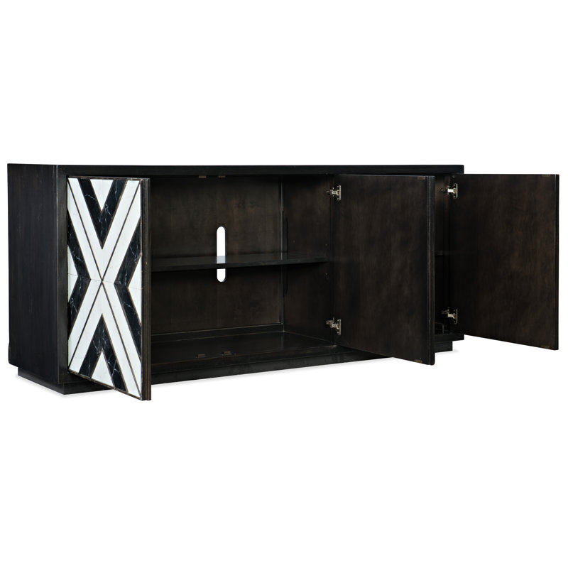 Sanctuary 2 Noir Et Blanc Entertainment Console