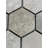 Crema Marfil Hexagon 2" Multi-Finished Marble Mosaic 12"x12" Floor and Wall Tile-50440546