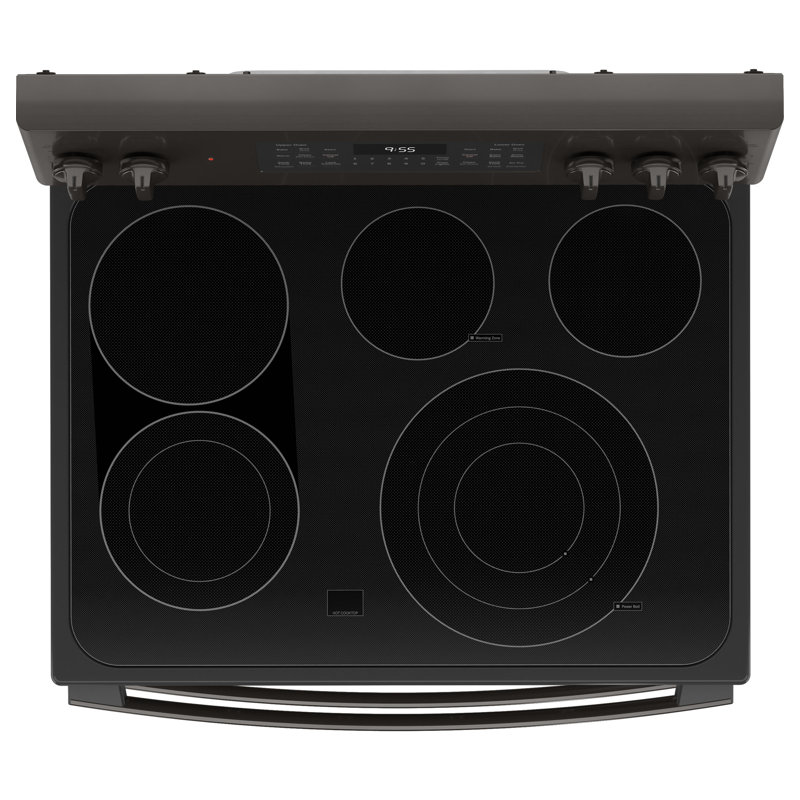 30" Black Stainless Smart Freestanding Electric Double Oven Range