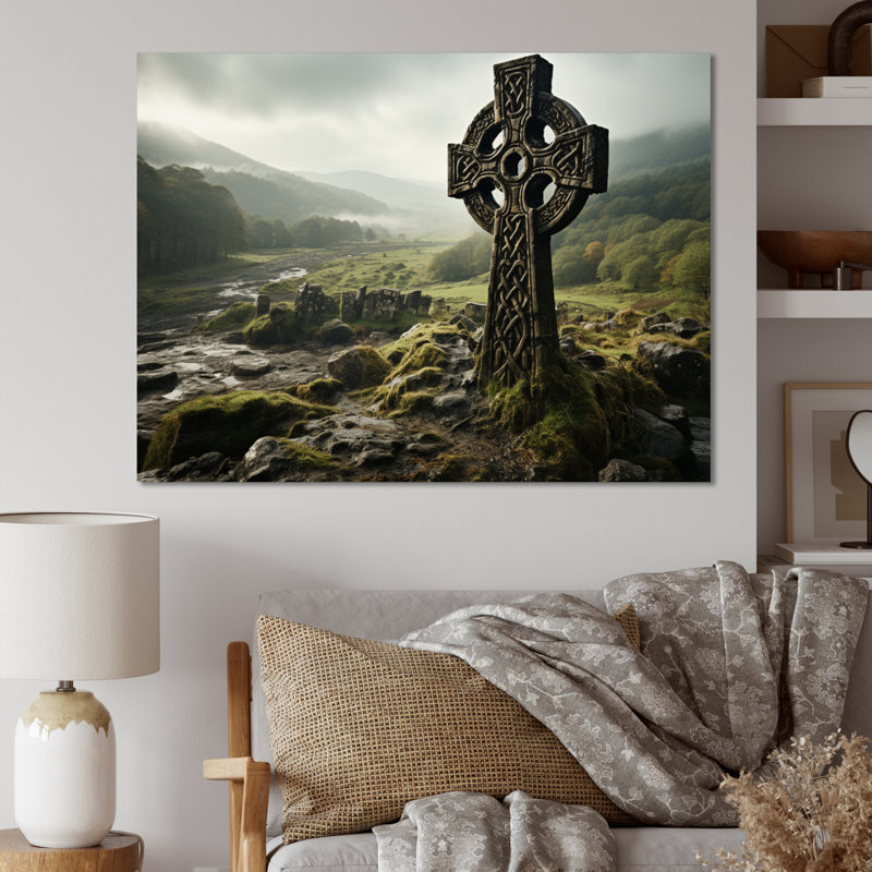 Irlande Celtic Harmony - Art mural Irlande, Toile tendue, H 24 po x l 32 po x P 1 po
