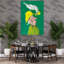 Art mural fantaisiste avec oiseau-129005216
