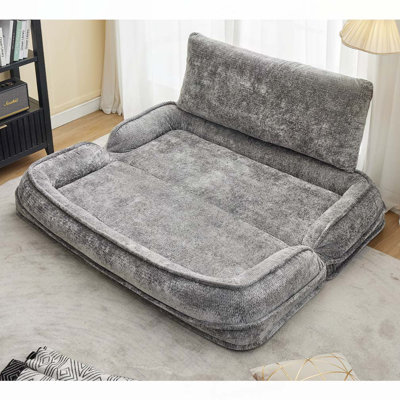 Lit double pour chien avec canapé réglable