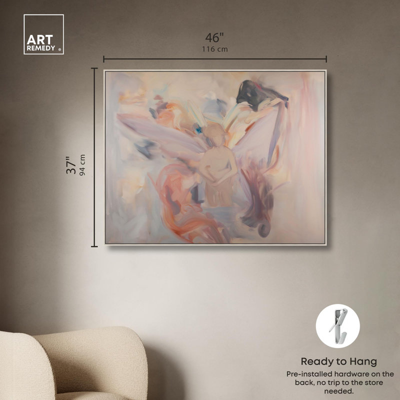 «Fluid Formations», reproduction d'art sur toile par Art Remedy, H 37 po x l 46 po, Cadre argenté