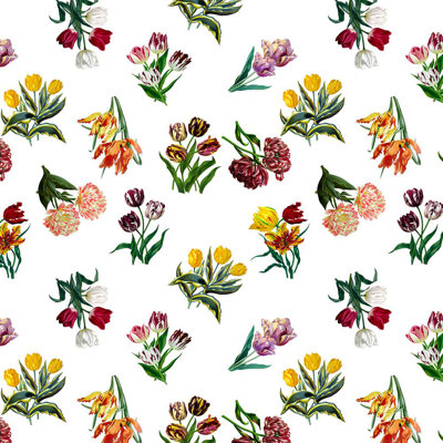Royal Delft Etudes De Fleurs Fabric