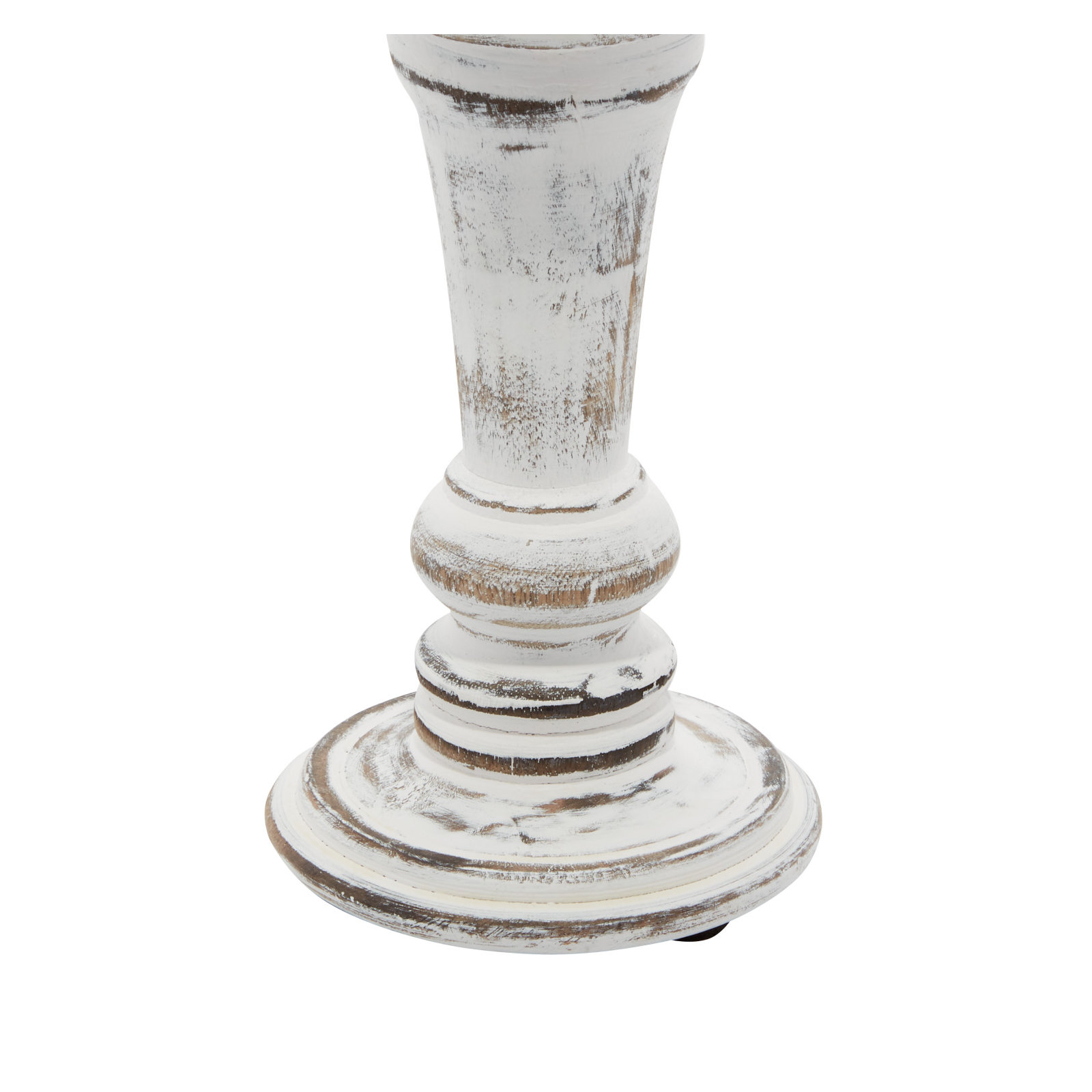 Wood Tabletop Candlestick Set