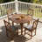 Farmhouse Dining Chairs Set of 4 with X-Back Comfort-195468909