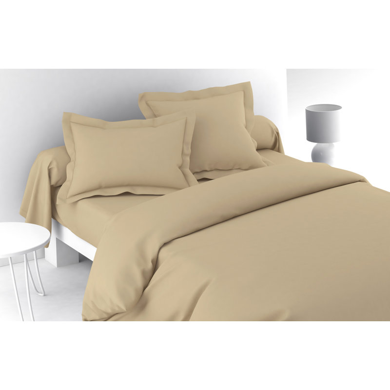 Vexin 100% Cotton Percale Fitted Sheet, King, Grege