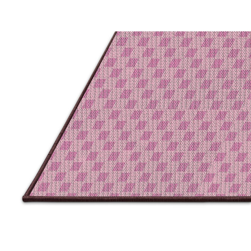Tapis décoratif rose géométrique Ridder, Rectangle 5 pi x 7 pi
