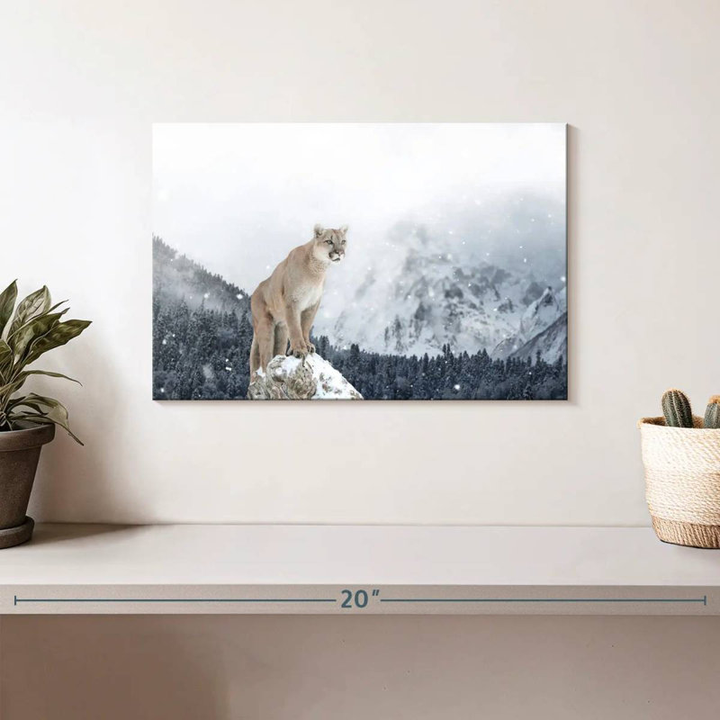 Crowle Snowy Cougar, H 8 po x l 12 po