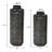 2-Piece Modern Geometric Metal Black Vases for Home Decor
