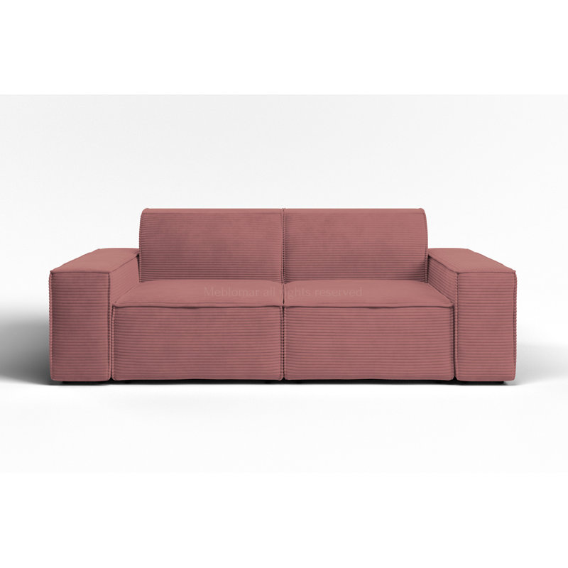 Edmeston 3 Seater Sofa, Burn Dirty Pink