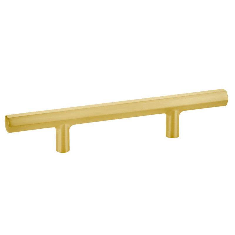 Poignée hexagonale 6 po Emtek Mod, 3 1/2", Laiton satiné