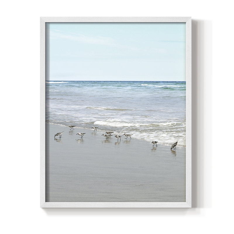 Reproduction encadrée Sea Sea, H 15 po x l 12 po, Blanc