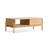 49.76" Burlywood Solid Wood Rectangular Coffee Table
