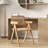 Bay Isle Home™ Set Of 4 Accent Chairs Mid Century Dining Armchair Bamboo Frame Kitchen Natural