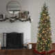 Slender Realistic Artificial PVC and PE Blend Fir Christmas Tree