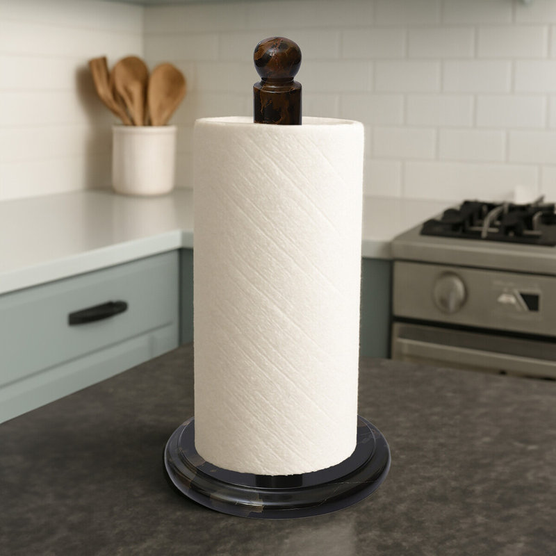 Lariviere Marble Paper Towel Holder, White