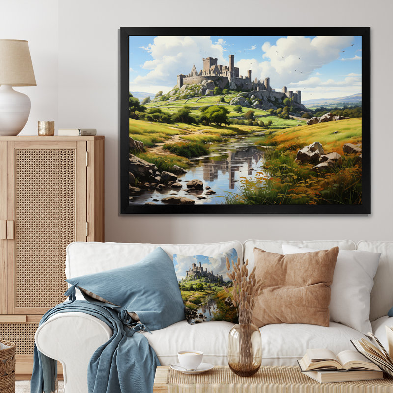 Irlande Irlande, 30" H x 40" W, Black Picture Framed