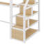 Lit mezzanine simple en métal avec escalier intégré