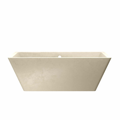 Baignoire de trempage autoportante en béton 66 "x 34" Mendocino NativeStone