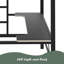 Base de lit simple pour lit mezzanine en métal avec lumière DEL et bureau-458993046-458993047