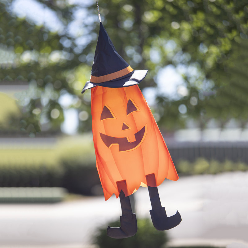 Pumpkin 3D Cone Windsock