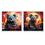 Koala Fiery Sunset I - ensemble de 2 reproductions d'art mural Koala-1557238214-1557238215