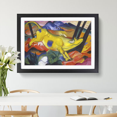 The Yellow Cow Vol.1 by Franz Marc - Picture Frame Painting