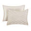 7 pièces, beige, édredon pour grand lit, diagonale, confort toutes saisons, ensemble de literie de luxe, jupe de lit de 15 pouces avec motif beige, rembourrage et coussins décoratifs-121325209