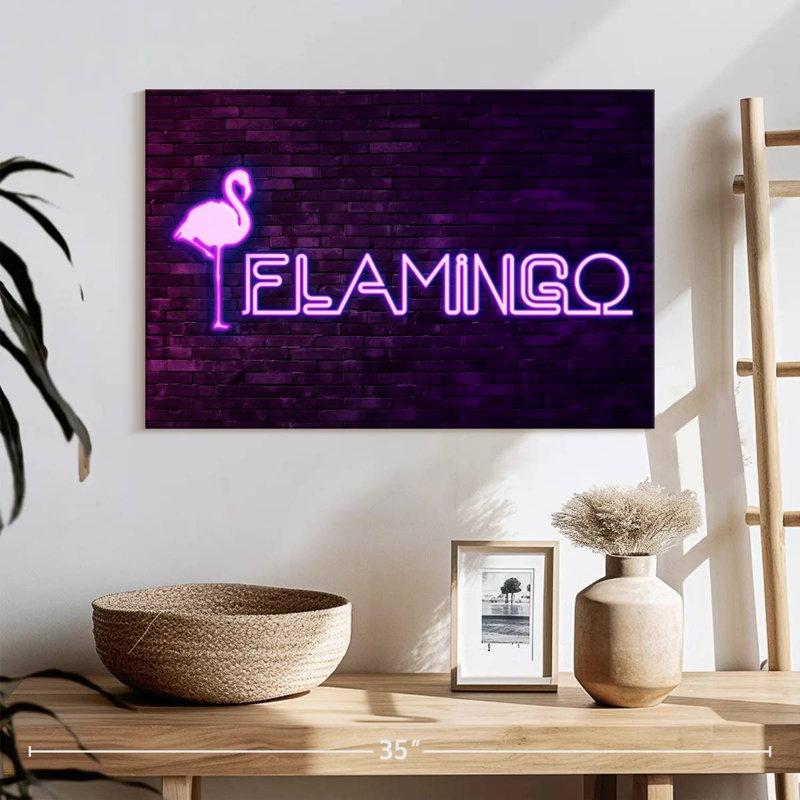 Brampt Flamingo, 16" H x 24" W