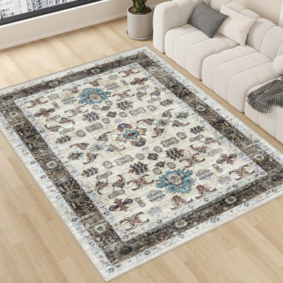 Anran Machine Washable Area Rug