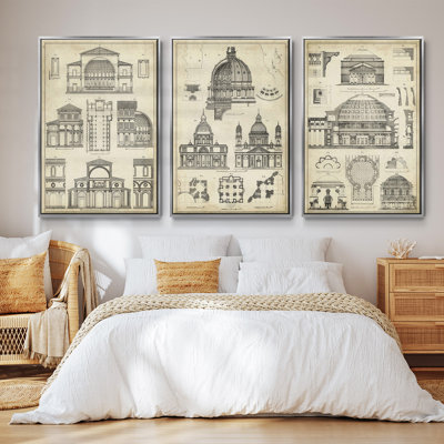 " Sky Blue I " 3 - Pieces