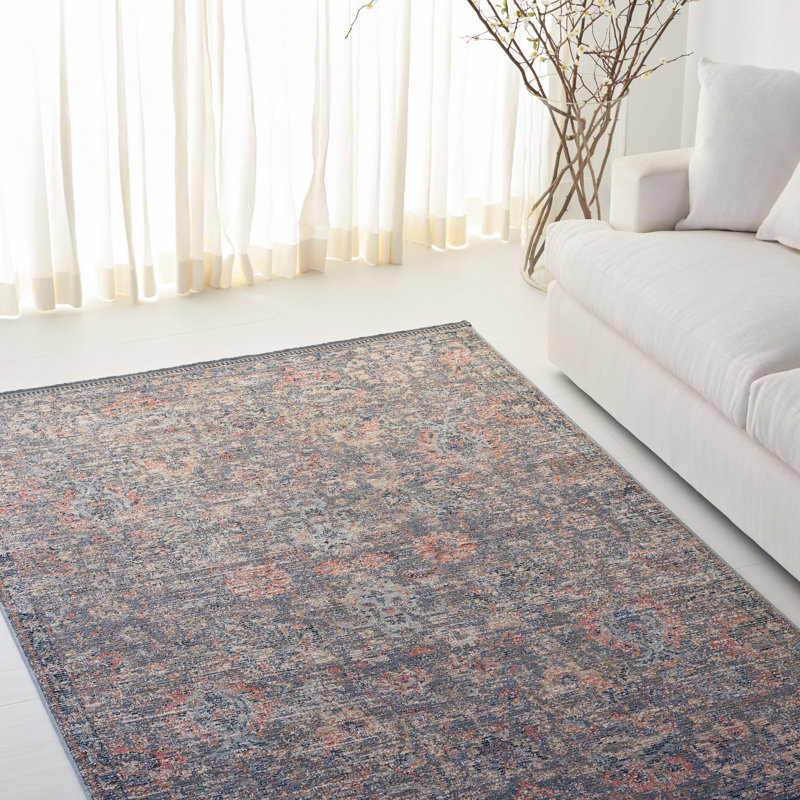 Lauren 4' x 6' Black Hand-knotted Wool Cotton Rug