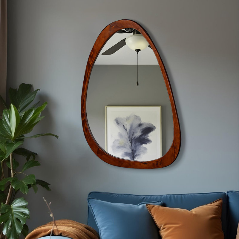 Miroir décoratif Blaxton, Brun, 36 po x 24 po