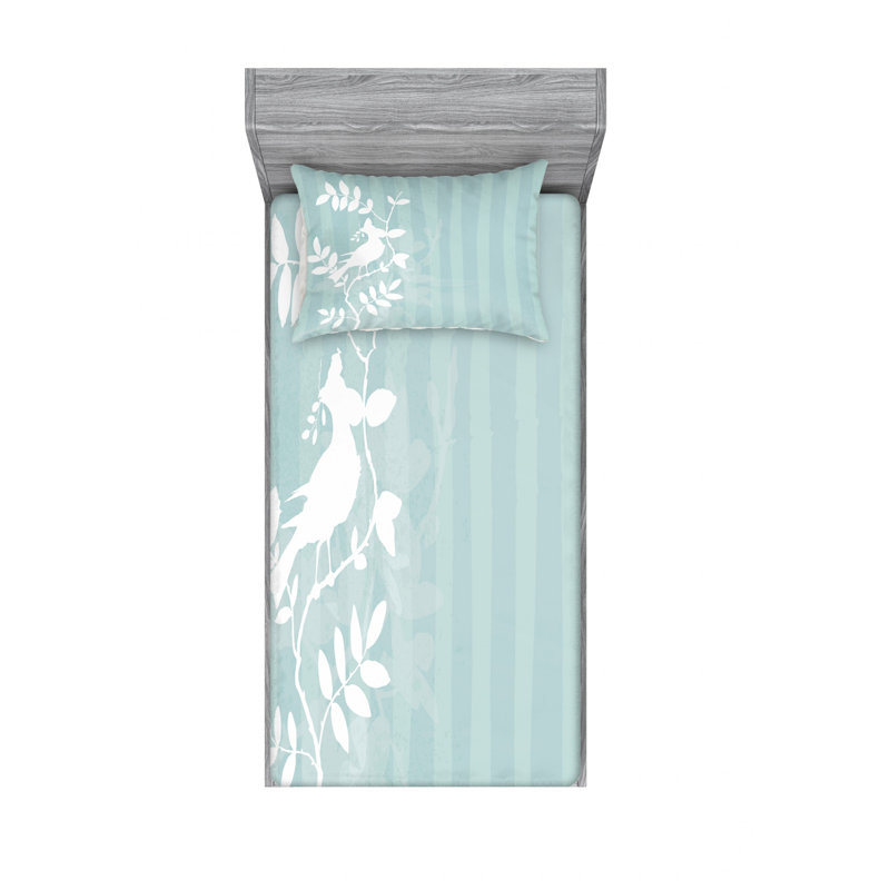 Ensemble de draps Bird Sittingon, Ensemble de draps pour lit simple TG avec drap-hou