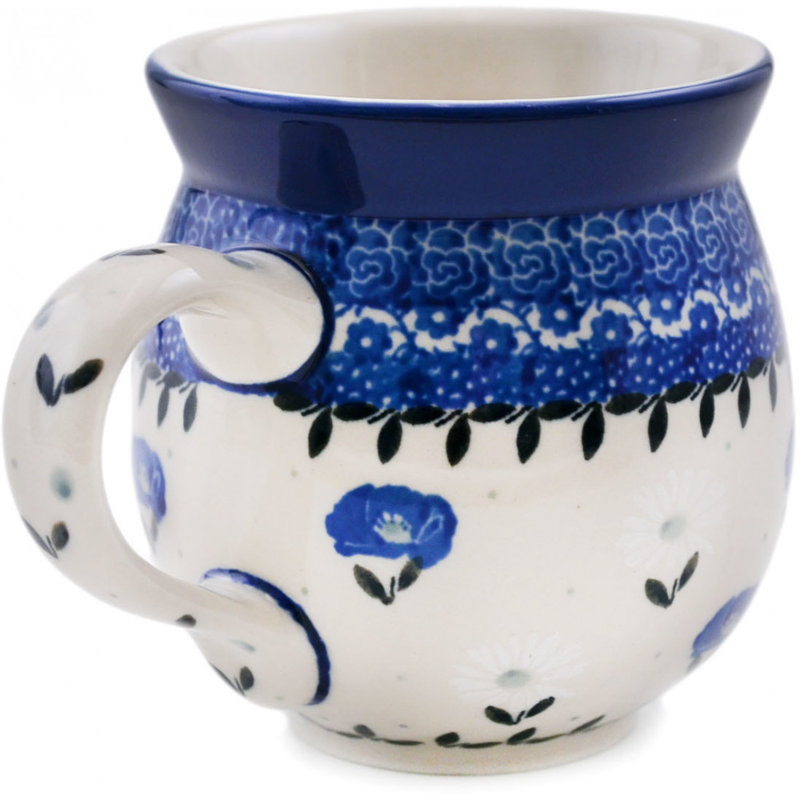 Tasse à bulles en grès poli 15 oz - Poppies In The Snow, 12