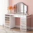 Patternson 39'' Makeup Vanity with Mirror
