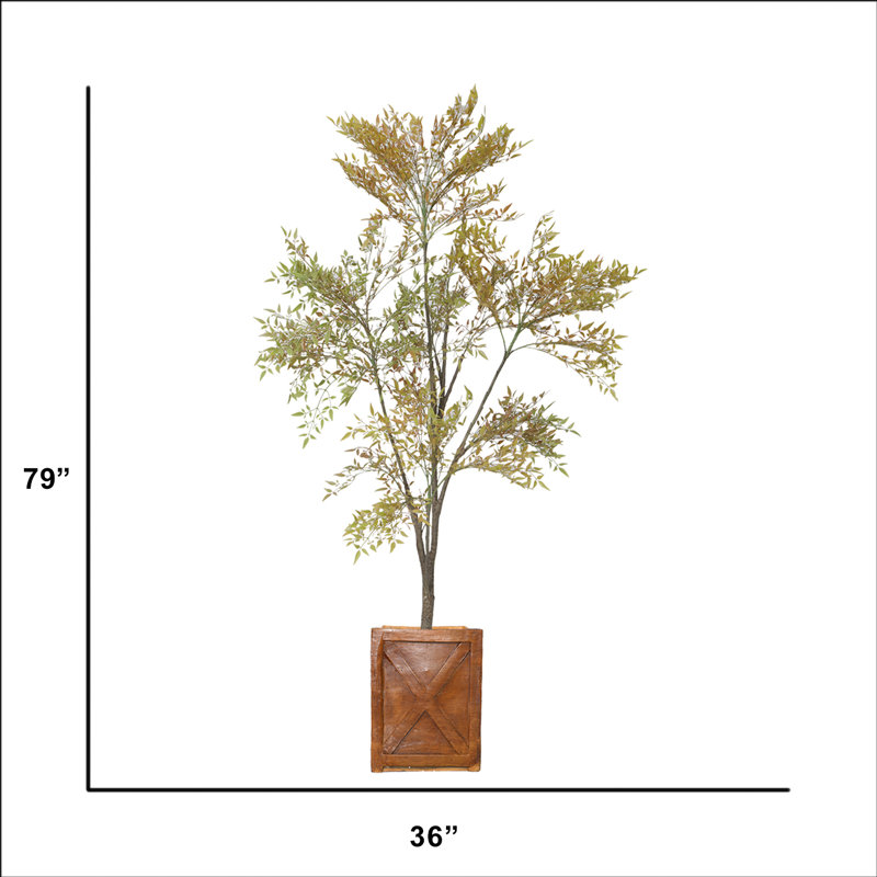 79'' Faux Bamboo Tree in Planter