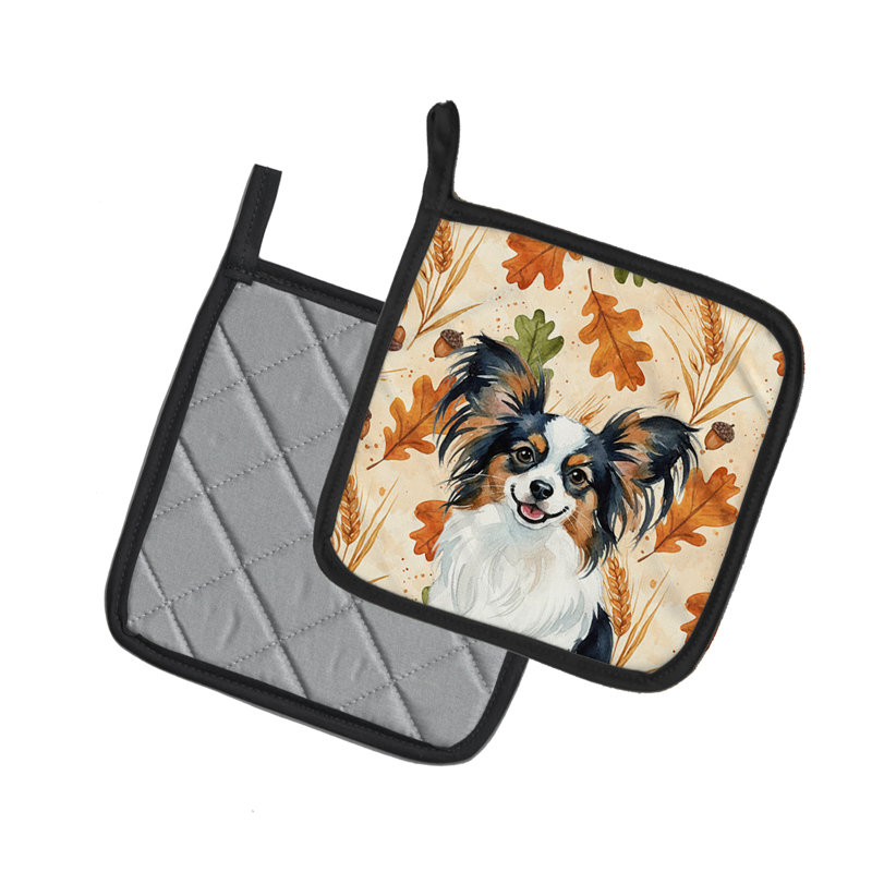 Paire de porte-casseroles tricolores Papillon Heirloom Fall