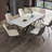 Bennet 47.24'' to 70.86'' Extendable Rectangular Dining Table With Carbon Steel Bracket Feet
