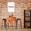 Lubbock Upholstered Counter Stool with Metal Frame
