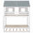 House Bunk Bed With Trundle-1817951172