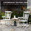 Ensemble de 2 chaises berçantes d'extérieur en bois Outsunny-314426920