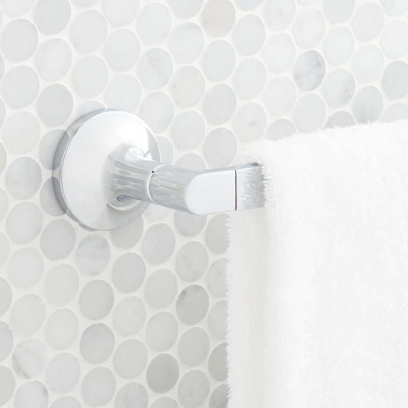 26-Inch Gold Wall Mounted Single Towel Bar