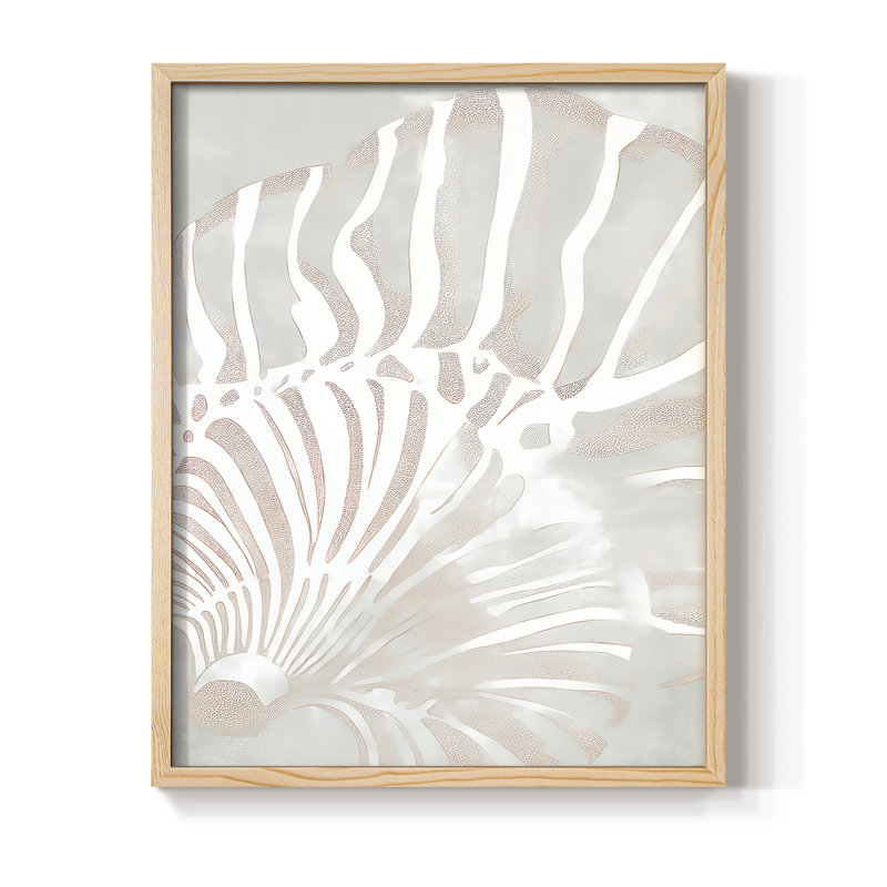 NAUTICAL Series XX, reproduction encadrée - bois massif, Naturel, H 11 po x l 9 po